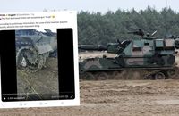 Pierwsza z dostarczonych przez Polskę haubic „Krab” jest zniszczona na Ukrainie 