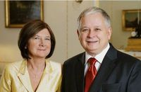 Ukraina: Odsłonięto pomnik Lecha i Marii Kaczyńskich